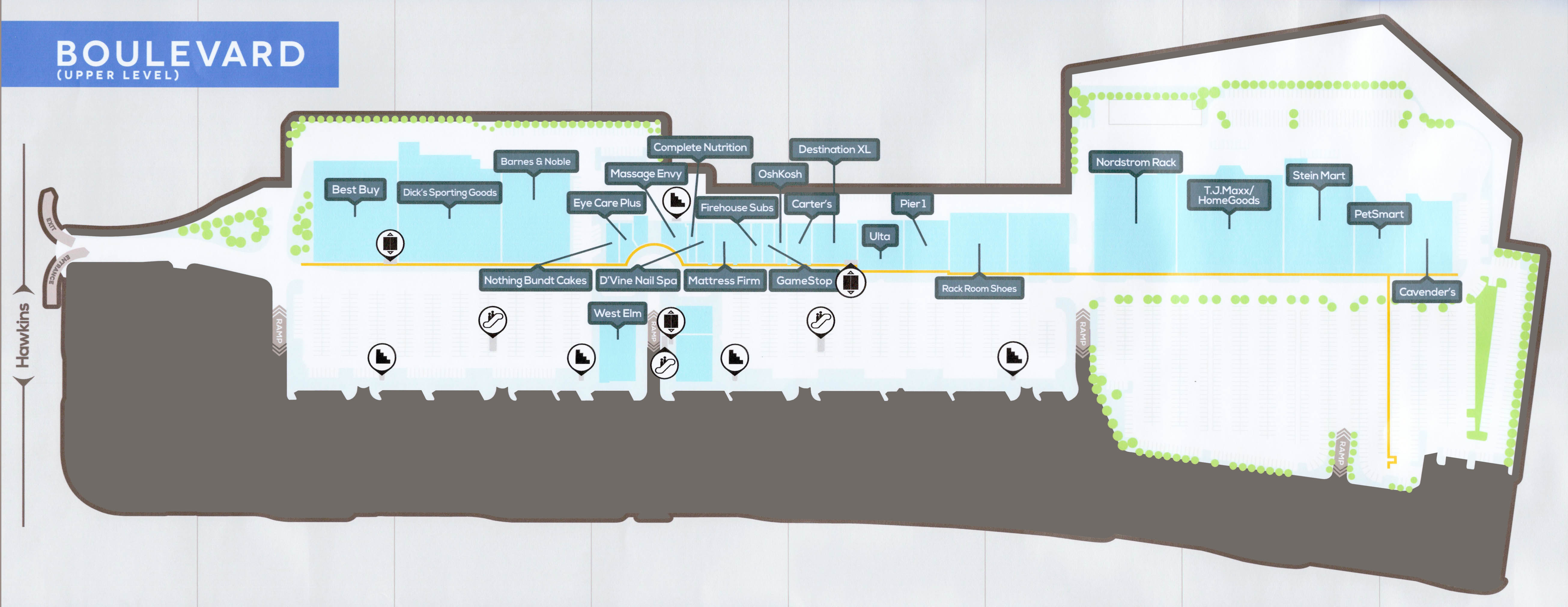 El Paso, TX Shopping Mall The Fountains at Farah Parking