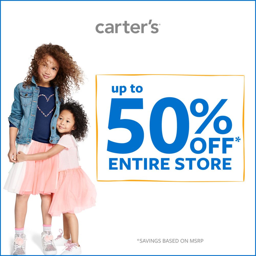 Carter’s Up to 50% Off* Entire Store