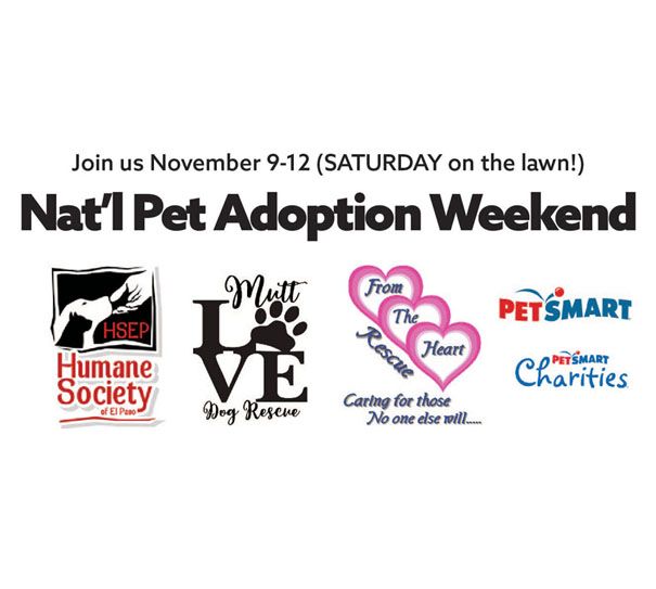 National Pet Adoption Weekend!