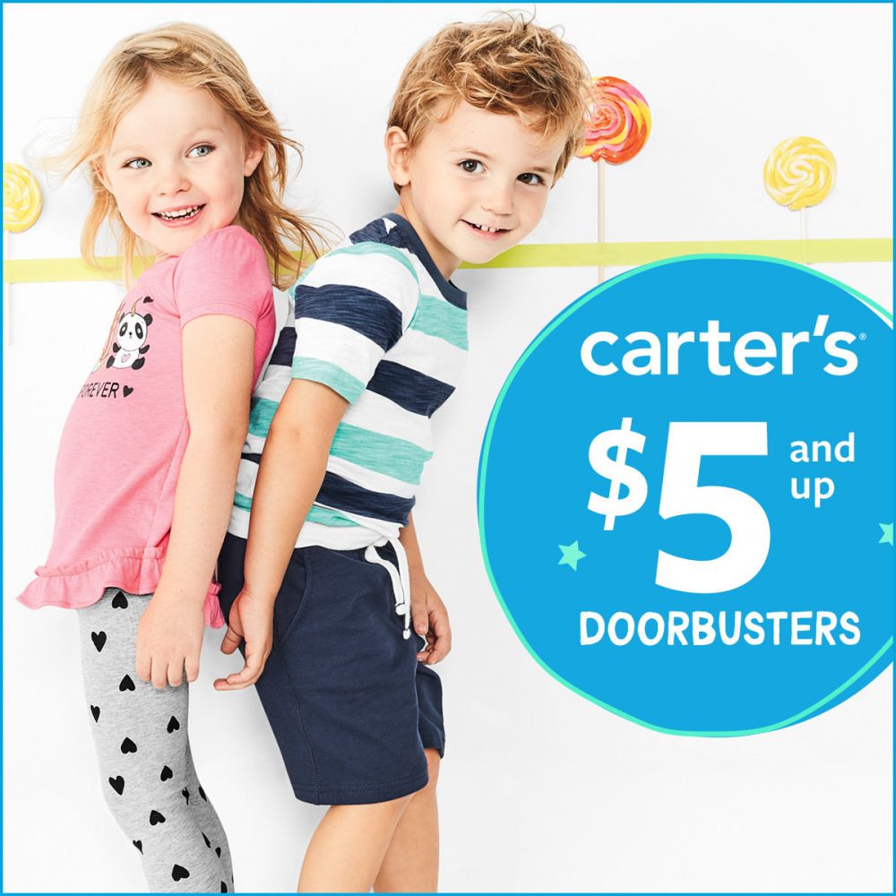 Carter’s $5 and Up Doorbusters*