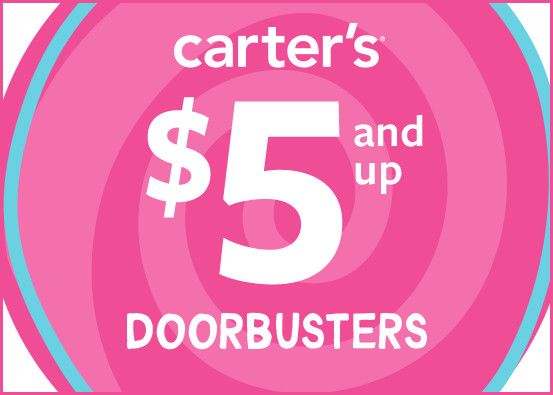 Carter’s $5 and Up Doorbusters*