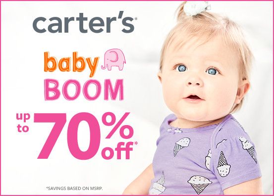 Carter’s Baby Boom Up to 70% Off*