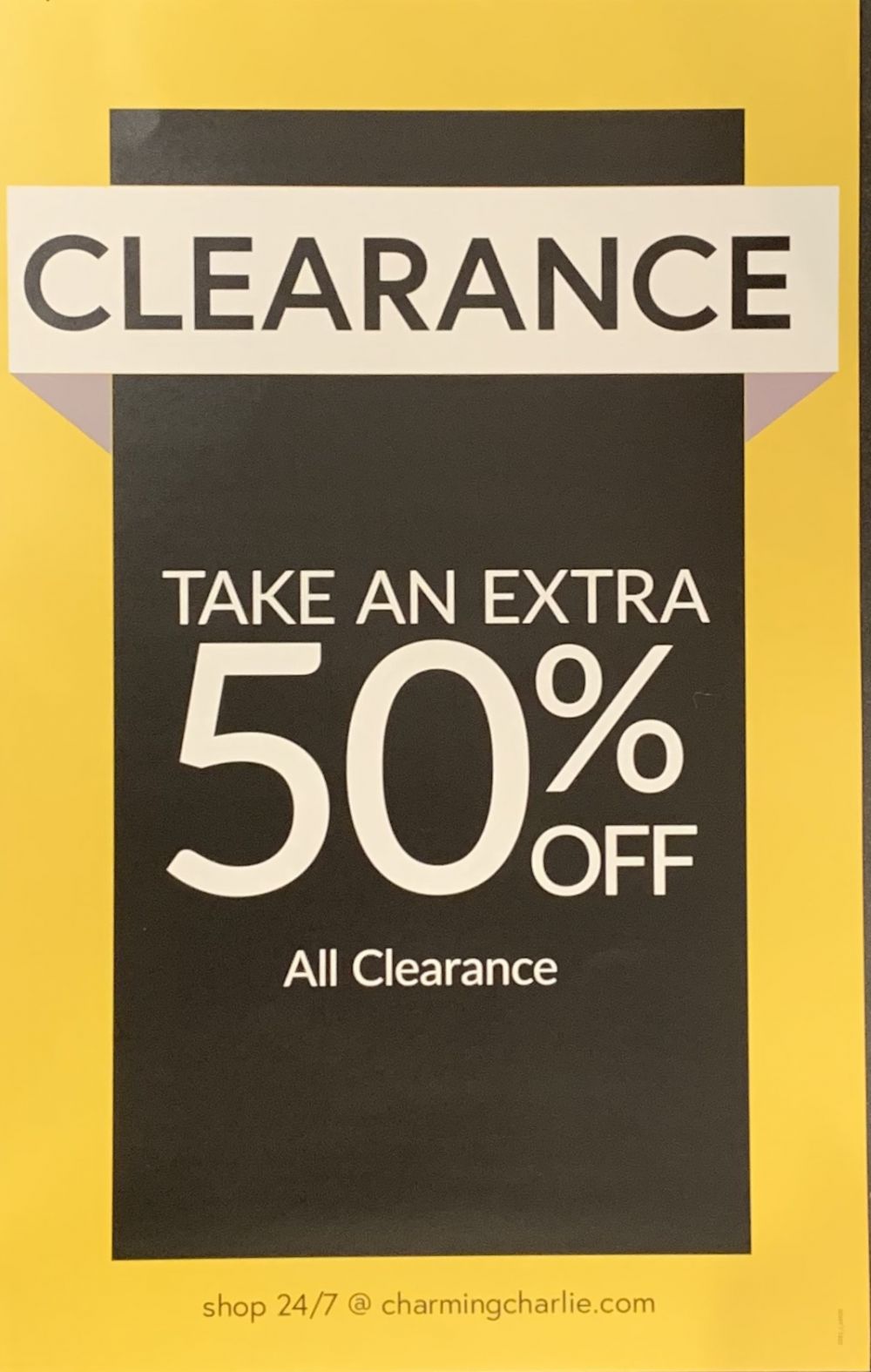 Additional 50% off All Clearance