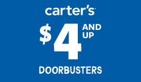 Carter’s $4 and up Doorbusters  