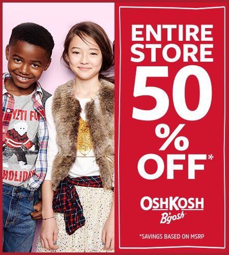 OshKosh Gift It! 50% Off Entire Store  