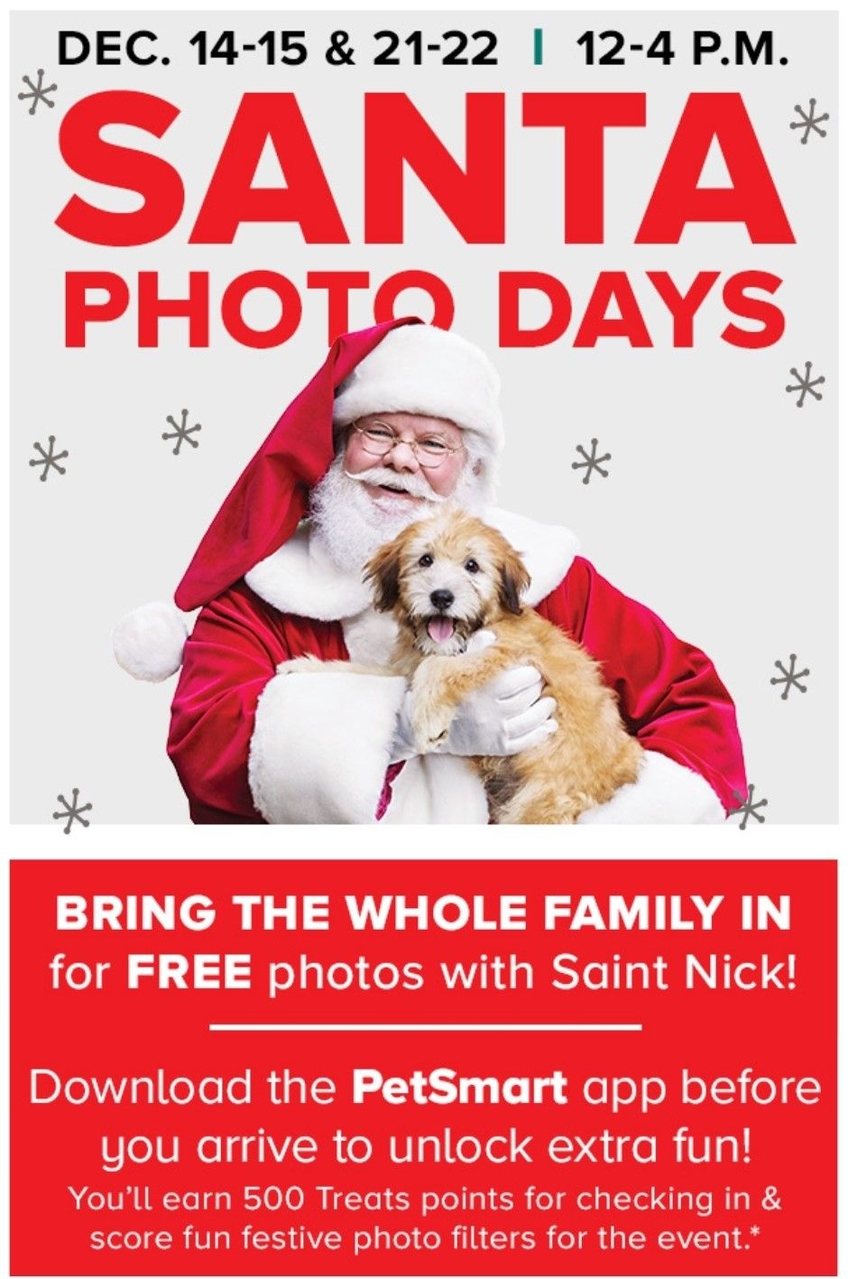 Photos with Saint Nick at PetSmart