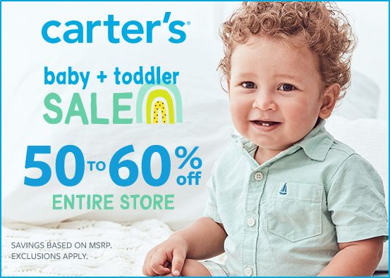 Carter’s Baby + Toddler Sale: 50-60% Off Entire Store   