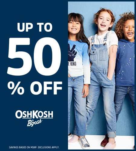 OshKosh Dream In Denim  Up to 50% Off   