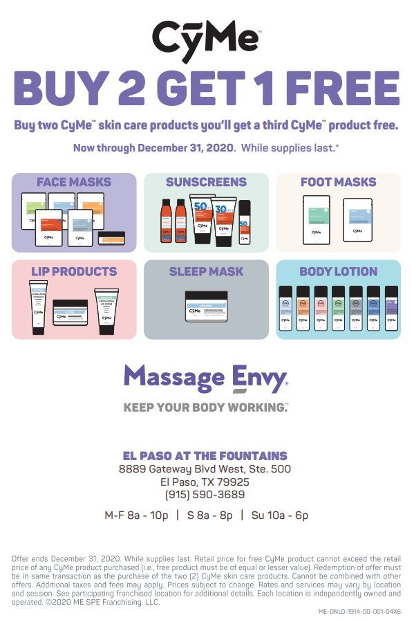 El Paso, TX Shopping Mall The Fountains at Farah Massage Envy